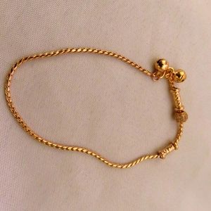 Gold-tone Anklet with Bells - Jingles - NWOT